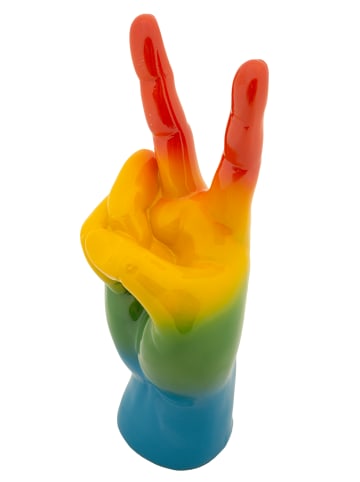Mauro Ferretti Handgeformte Figur aus mehrfarbigem Kunstharz, 16 x 13 x 36,5 cm