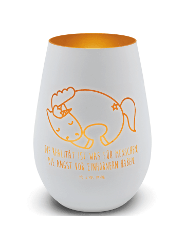 Mr. & Mrs. Panda Laterne Einhorn Nacht mit Spruch in Weiß