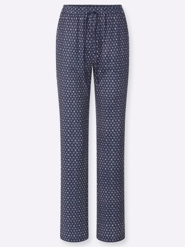 WITT WEIDEN Jersey-Hose in marine-bedruckt