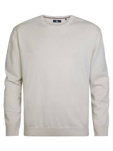 Petrol Industries Plus Size Pullover mit Rundhalsausschnitt Rhinelander in Weiß