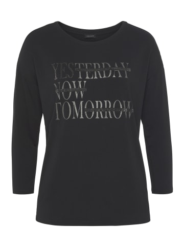 Laura Scott 3/4-Arm-Shirt in schwarz
