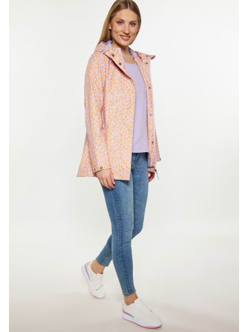 Schmuddelwedda Damen Regenjacke in Pastelllavendel Orange Leo
