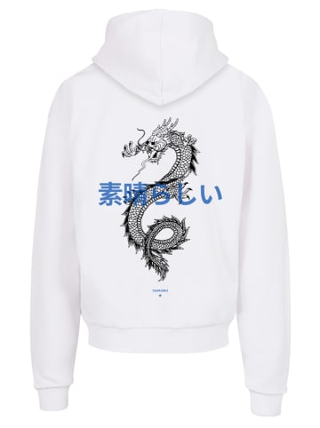 F4NT4STIC Ultra Heavy Hoodie Drache Lila in weiß