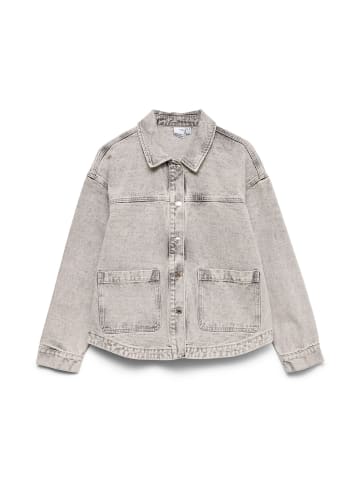 Vero Moda Hemdjacke in Light Grey Denim
