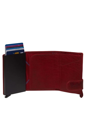 The Chesterfield Brand Portland - Kreditkartenetui 6cc 10 cm RFID (light grey) in rot