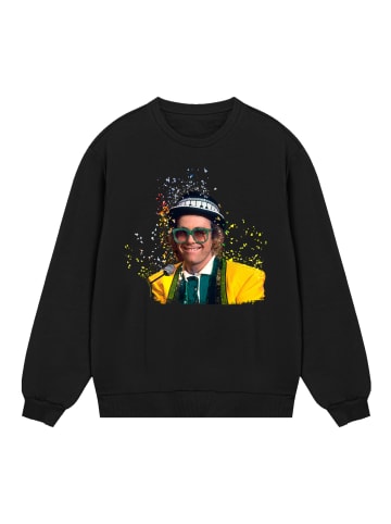 F4NT4STIC Sweatshirt TV Times Elton John At The Piano 1977 in schwarz