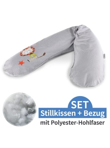 Theraline Stillkissen Das Original mit Polyesterhohlfaser-Füllung in grau,motiv