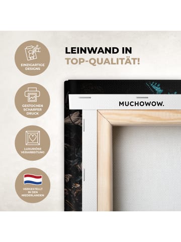 MuchoWow Leinwand bilder Blumenporträt (BxH)