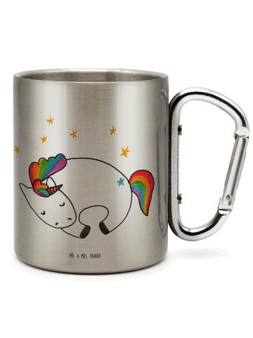 Mr. & Mrs. Panda Thermotasse Einhorn Nacht ohne Spruch in Silber