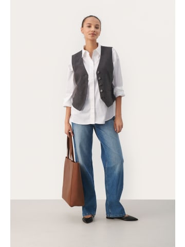 PART TWO Weste RikkePW Classic fit in Gray Flannel Melange