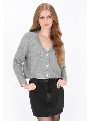 DreiMaster Vintage Women Cardigan in grey melange