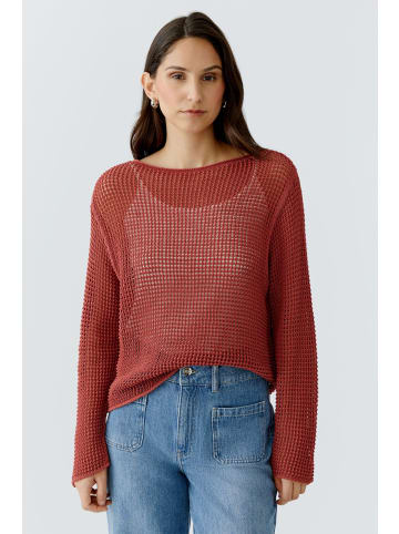 Oui Pullover in red pear
