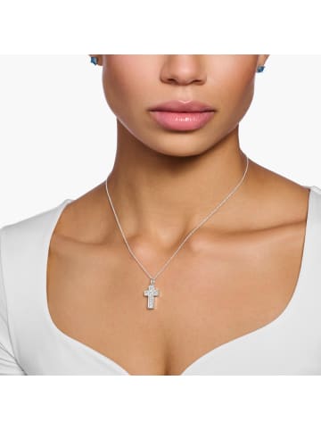 Thomas Sabo Kette in silber, weiß