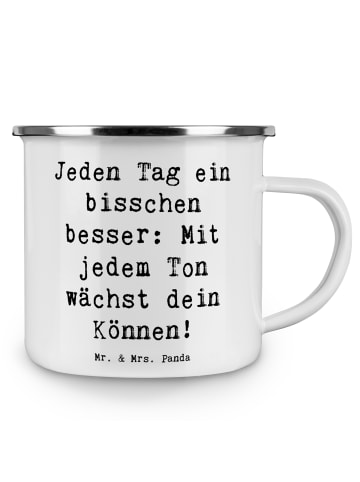 Mr. & Mrs. Panda Becher Spruch Ein neues Musikinstrument lernen ... in Weiß