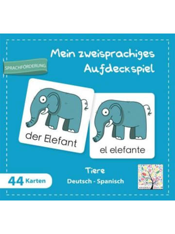 Schulbuchverlag Anadolu Spiel - Mein zweisprachiges Aufdeckspiel, Tiere Deutsch-Spanisch (Kinderspiel)