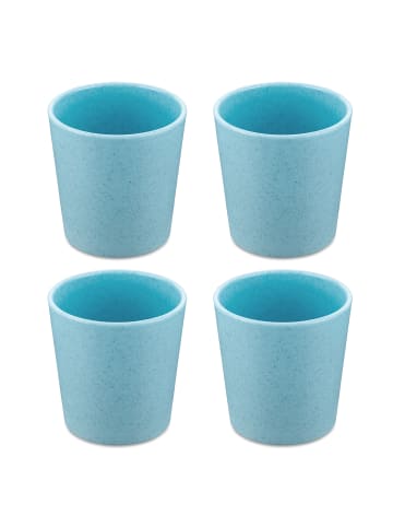 koziol CONNECT CUP S - Becher 190ml Set in organic frostie blue