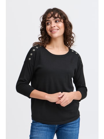 Fransa Strickpullover halbarm FRZUBASIC Baggy fit in Dark Peacoat