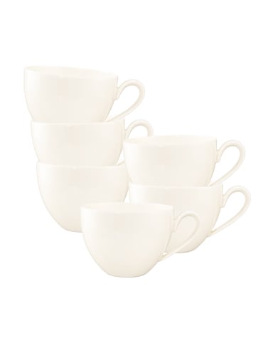 Seltmann Weiden 6er Set Milchkaffeetassen Savona Fine Diamond 340 ml in creme