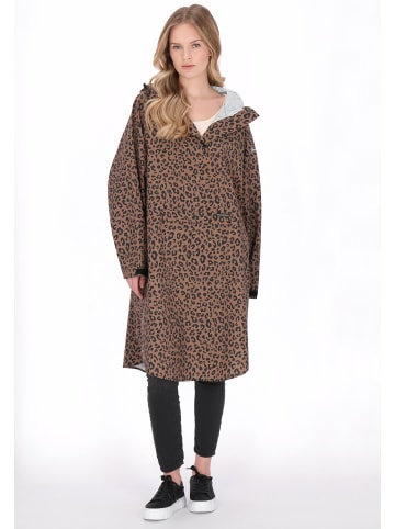 Schmuddelwedda Women Coat in dark beige black leo