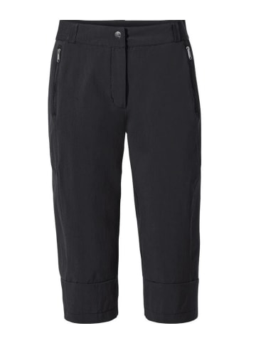 Vaude Outdoorhose Wo Farley Stretch Capri III in Schwarz