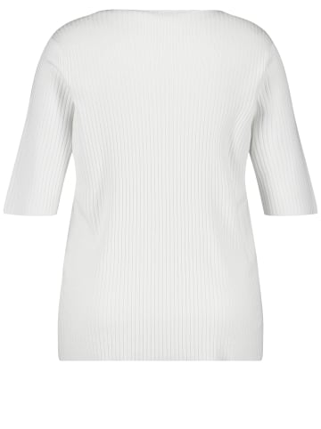 SAMOON Strick, Shirt, Top, Body in white
