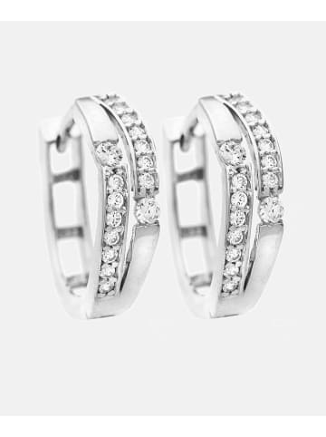 Vanlere Ohrringe aus 375 Weißgold mit Zirkonia