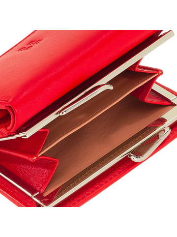 DuDu Corsica Geldbörse RFID Schutz Leder 11 cm in flame red