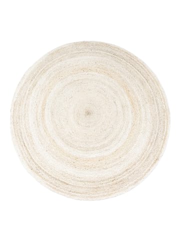 KADIMA DESIGN Baumwollteppich Boho wendbar in Weiß