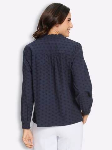 WITT WEIDEN Baumwoll-Bluse in marine