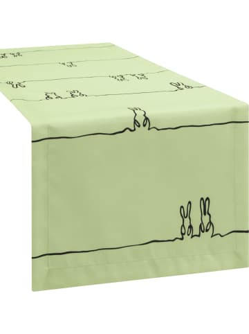 Erwin Müller Tischläufer in grün-schwarz