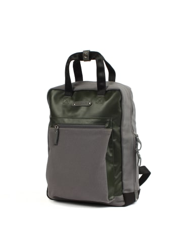 7CLOUDS City-Rucksack Neldem 7.2 in grey-junglegreen