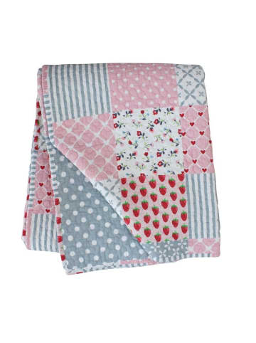 Krasilnikoff Quilt Patchwork Rosa 130x180 cm