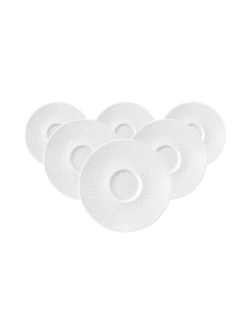 Seltmann Weiden 6er Set Untertassen Life Fashion in ø 13,5 cm in Luxury White