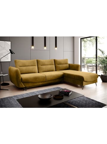 MF Design Sonic Recamiere Rechts in Senfgelb -  (L) 276 x (B) 276 x (H) 100 cm