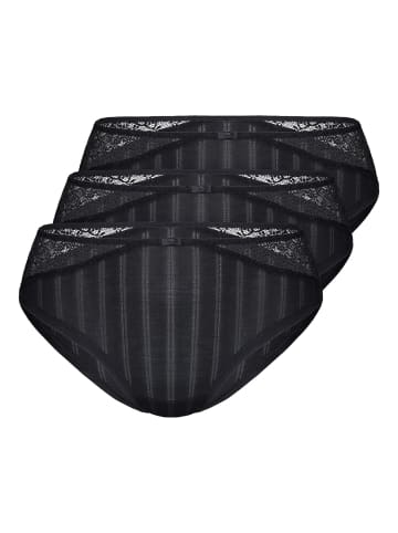 Sassa 3er Pack Panty in Black
