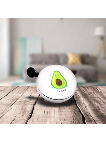 Mr. & Mrs. Panda Klingel Für Fahrrad Avocado Glücklich ohne Spruch in Weiß