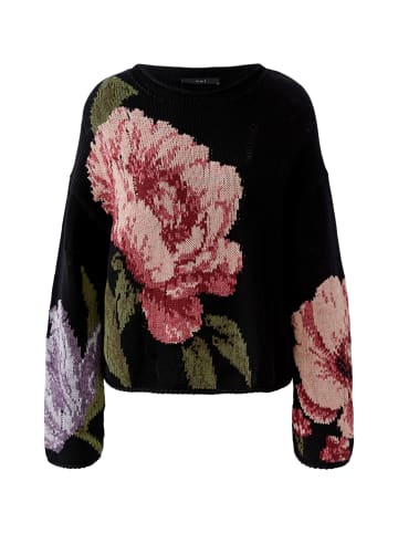 Oui Pullover in black red