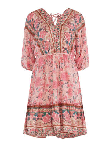 TOOCHE Kleid "Rosa Flower" in Mehrfarbig