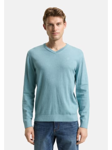 Tom Tailor Pullover in hellblau-meliert