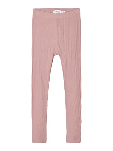 name it Mädchen Leggins in Rippstruktur Withered Rose 92