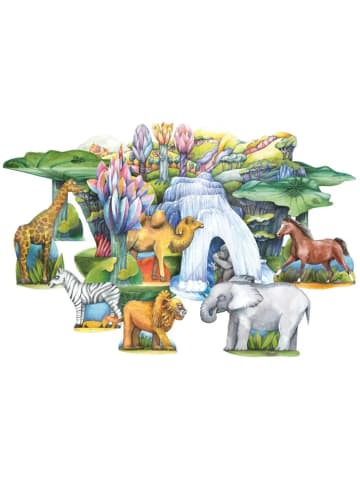 Atelier Tiere aus Papier basteln Bastelbogen Ausschneidebogen | 3d Bastelset Tiere &...