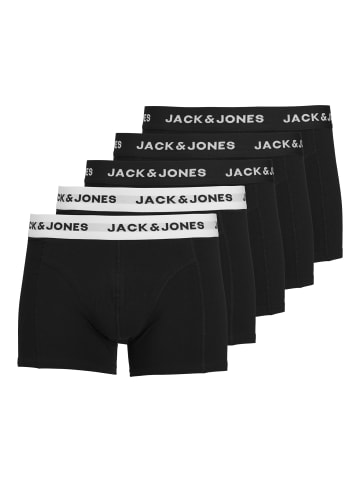 Jack & Jones Trunks 5er Pack 'Solid' in schwarz