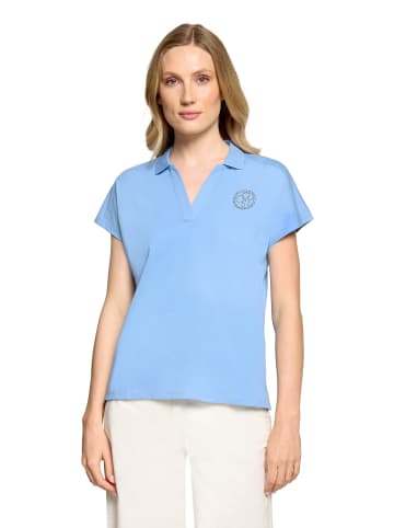 Betty Barclay Poloshirt mit Schmucksteinen in Azurine