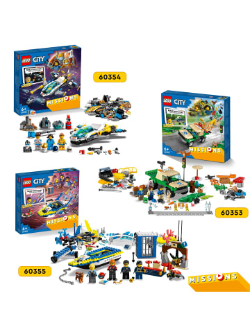 LEGO 60355 City Detektivmissionen der Wasserpolizei mit Boot und 4 Minifiguren