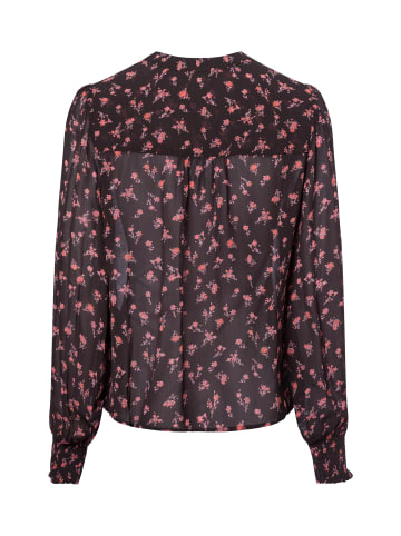 MOSS COPENHAGEN Bluse MSCHEvelda Orabella in schwarz altrosa