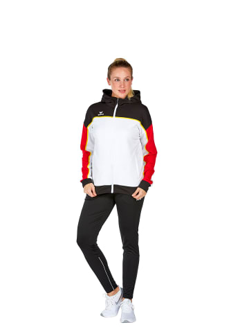 erima Damen Change By Erima Trainingsjacke mit Kapuze in weiß/schwarz/rot
