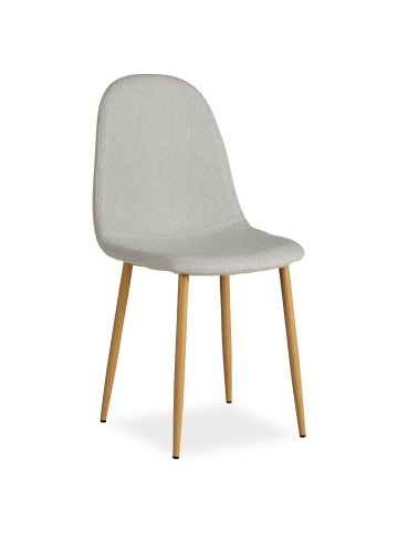 Homestyle4u Esszimmerstuhl 2er Set in Grau