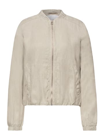 Street One Linen Bomber Jacke in Timeless Beige