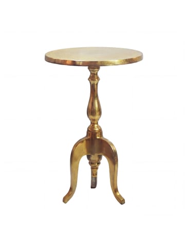 FineBuy Beistelltisch in Gold / Aluminium / 35x35x55