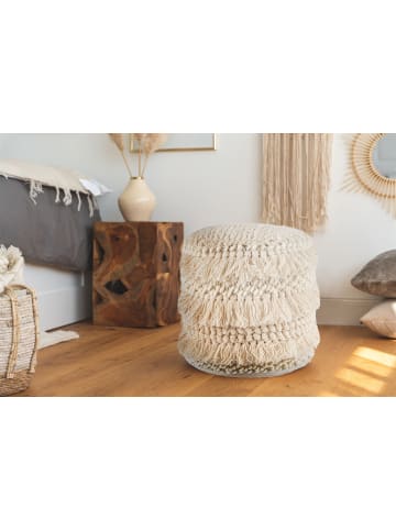 Kayoom Sitzkissen Pouf Bohist Natural in natural